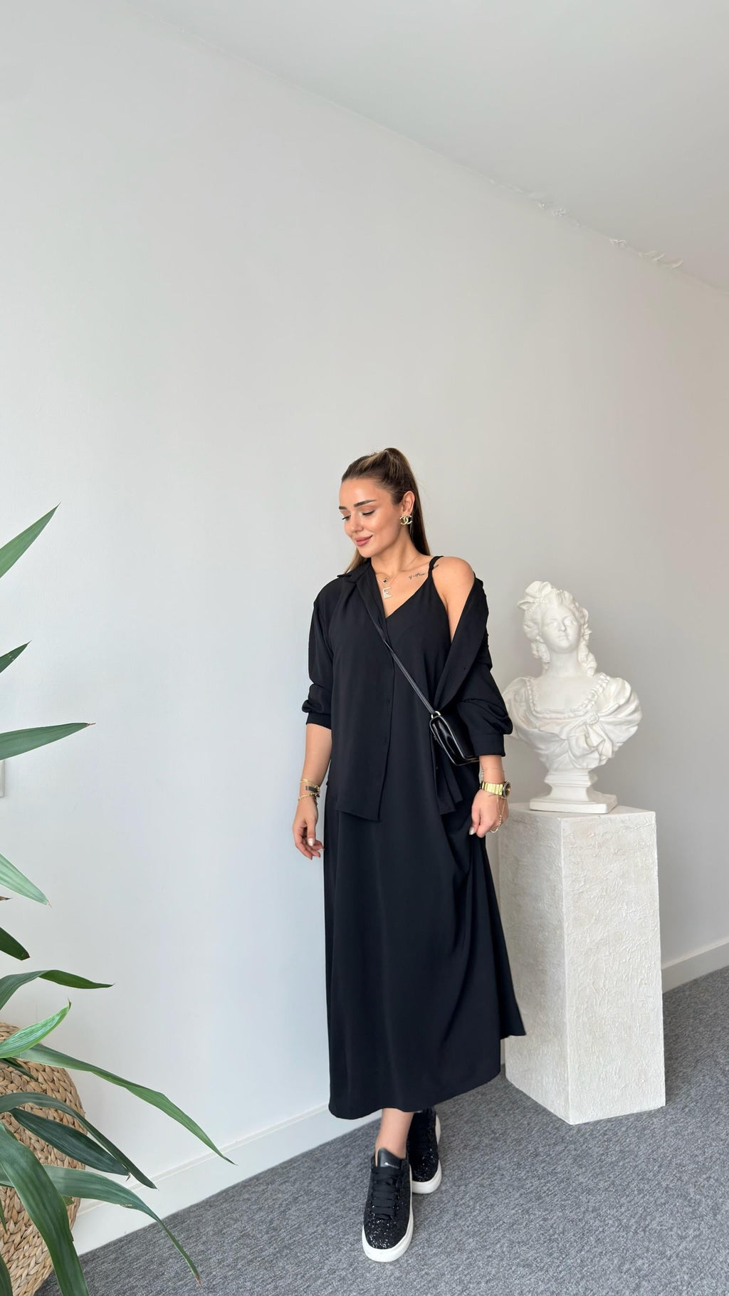 Ensemble Élégance Noir 2 Pièces ✨