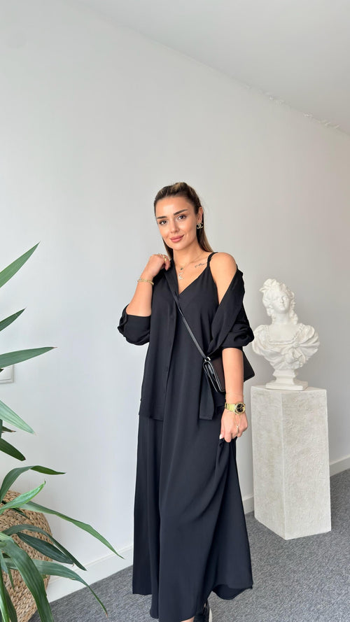 Ensemble Élégance Noir 2 Pièces ✨